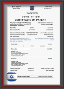Israel Patent for Non Invasive and Magnetic Needles for Magnetic Tattoo Removal Treatment