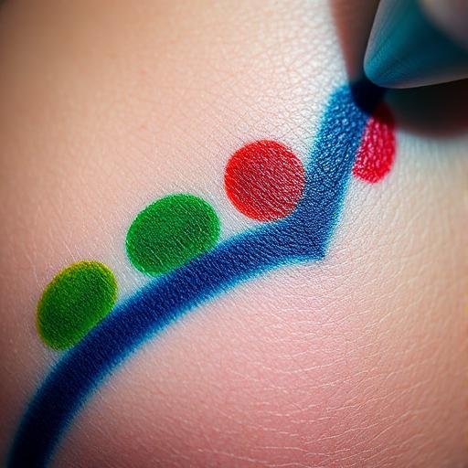 Magnetic Tattoo Removal is effective on all ink colours, green, blue, yellow and even on white