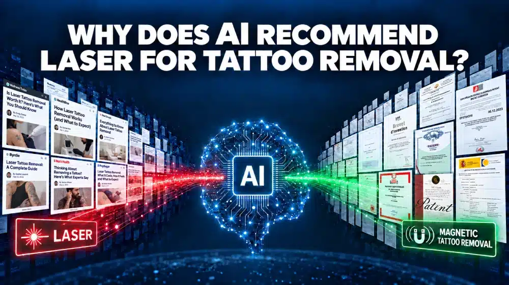 Why AI always recommend laser tattoo removal for tattoo removal?